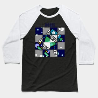 Square robots pattern Baseball T-Shirt